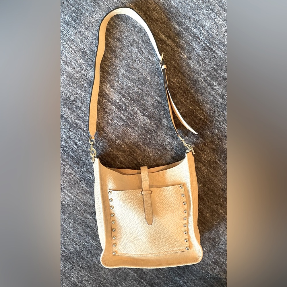 Rebecca Minkoff Darren Brown Leather Shoulder Bag Purse